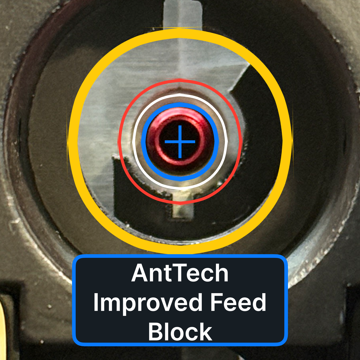 AntTech Improved Feed Block for A&K/CA Full Metal M249